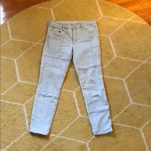 Gap 1969 Crop Light Patchwork Jeans
